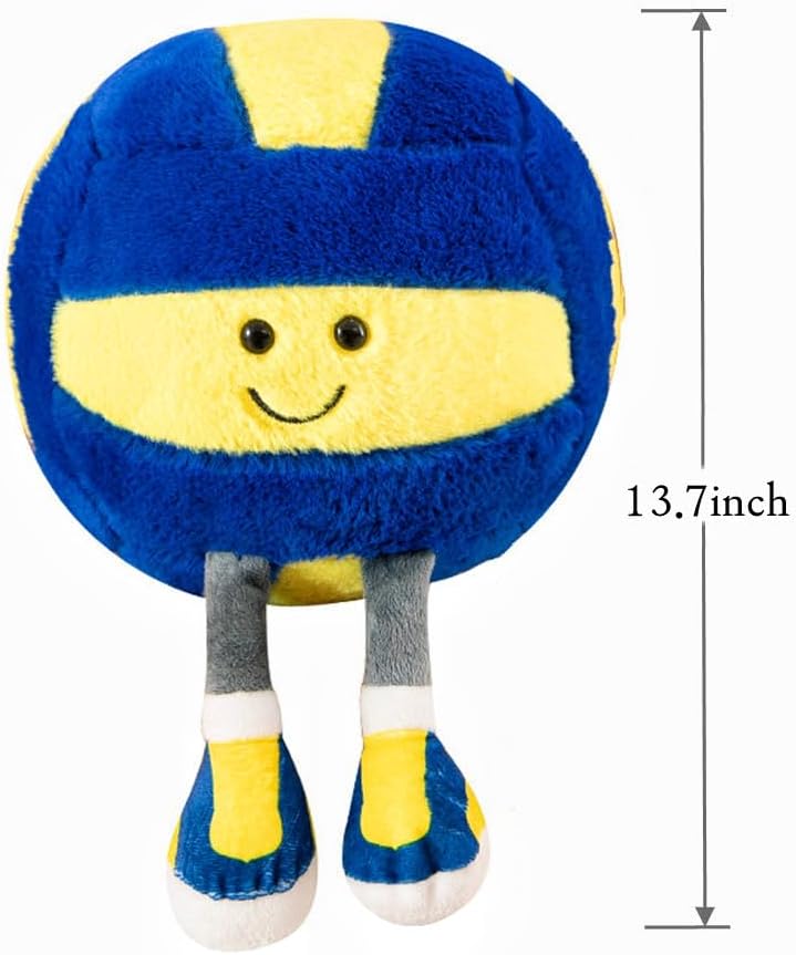 Xiyuan 12 inch rugby plush toy with smiling face and feet - view 14