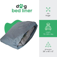Molly Mutt Dog Bed Liner, Water-Resistant Liner, Washable - 45"x36"x5" - image 2
