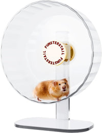Super Silent Hamster Wheel 10.2 Inch, Magnetic Running Wheel - Cream White / Small(8.7 inch)