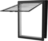 Hakuna Pets Essential Pet Door for Screens - Large / Black