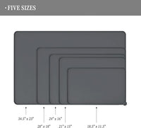 Waterproof Pet Feeding Mat with High Raised Edges, Heavier and Thicker Placemats for Cat Dog Water Bowl with BPA Free, Dogs Cats Food Mats for Messy Drinkers to Prevent Spill and Protect Floors