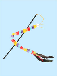 QWINEE Cat Wand Toys, Cat Interactive Toy - One Size / Deep Multicolor - image 2