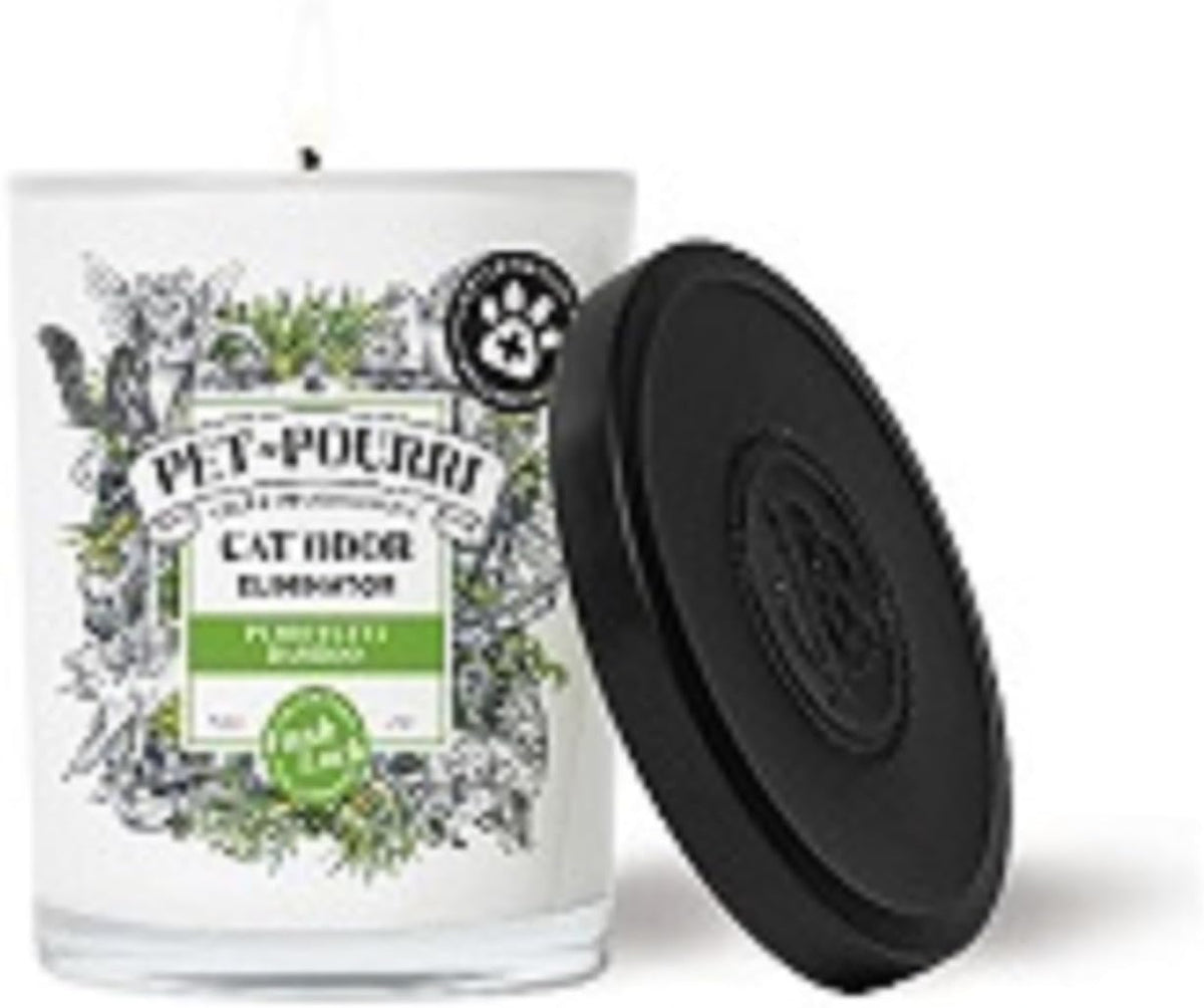 Pet-Pourri Pawsitively Fresh Pet Odor Deodorizer Candle - Purrfectly Bamboo