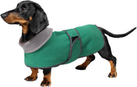 Dachshund Sweaters, Dachshund Coat Perfect Dog Winter Coat with Padded Fleece Lining - Large / Green