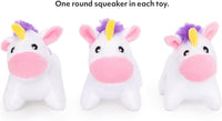 ZippyPaws Burrow Replacement Miniz Squeaky Toy for Enrichment - Unicorns (3-pack) - image 3
