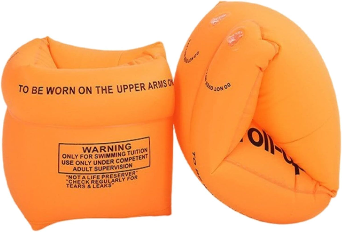 2-4 Pack Arm Floaties Swimming Rings for Kids Children Adults - Orange x2