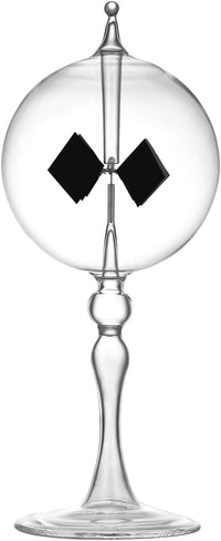 DORAMI large Crookes radiometer, solar light mill in transparent glass - view 3