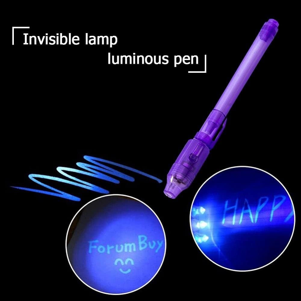 Invisible Ink Pen,14Pcs Spy Pen,Invisible Disappearing Ink Pen with uv Light Fun Activity - 14 - image 4