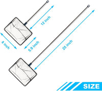 DaToo 3 Inch Aquarium Fish Net for Betta Fish Tank Nano Nylon Net - 8 Inch - image 3