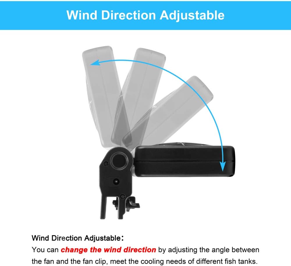DaToo 3 Fans Aquarium Chiller Fish Tank Fan Aquarium Cooling Fan - 2 Fans - image 4