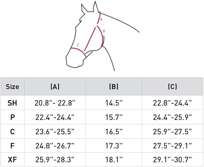 HORZE Graz Fleece Padded Halter - Black - Horse