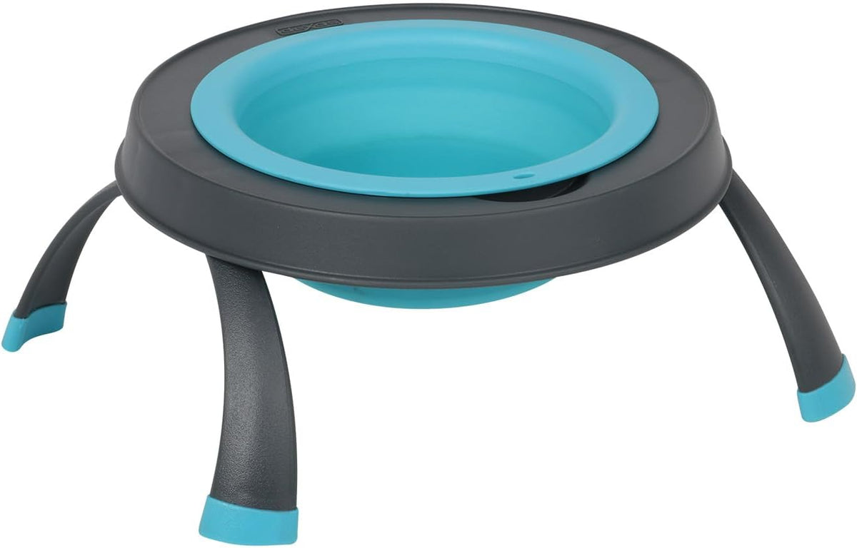 Dexas Pets Elevated Pet Feeder, 4 Cup Capacity - Small/1.5 Cup Capacity / Blue