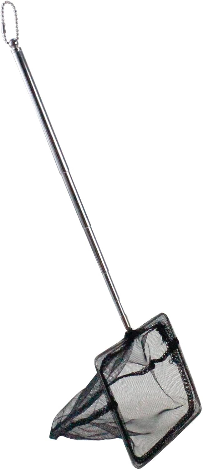 AQUANEAT Aquarium Net with Extendable Long Handle - 5 Inch