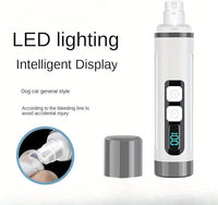 Dog Nail Grinder Quiet-2025 Release Ultra-Quiet Dog & Cat Nail Grinder with LED Light & Battery Display - Painless Nail Trimmer for Small to Large Pets, Thick Nails, and Sensitive Paws