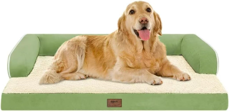 Large Orthopedic Washable Bolster Dog Bed