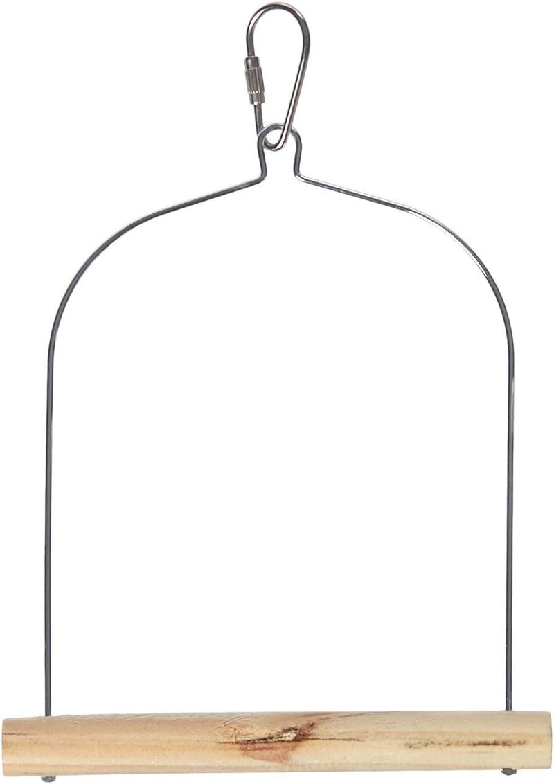 Prevue Pet Products Natural Wood Birdie Basics Birch & Wire Swing – Essentials for Birds