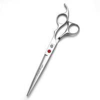 Purple Dragon 8 inch Sharp Edge Hair Cutting Shears with Bag – Essentials for Dogs - 7 inch