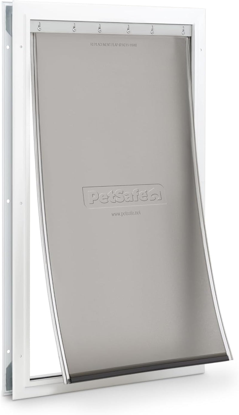 PetSafe Freedom Aluminum Pet Door Medium, White – Essentials for Dogs - Sustainable Packaging / X-Large (Pack of 1)