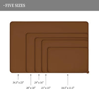 Reopet Silicone Pet Feeding Mat - Brown / 22" x 14" - image 2