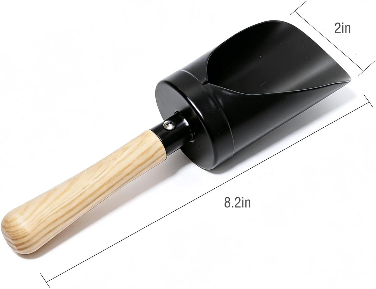 7PCS Kids Gardening Tools, Long Shovel, Rake for Leaves, Spade - 4pcs black sand shovels - image 2
