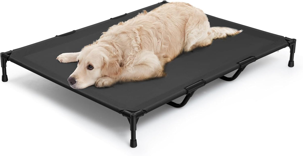 Love&go Elevated Dog Bed with Metal Frame - XL - Black / XLarge- 44x34x5.5 inch - image 3