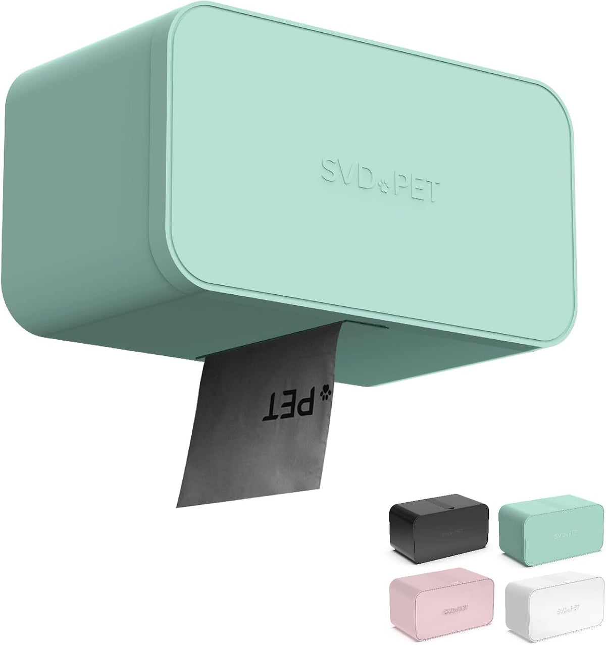 SVD.PET Dog Poop Bag Dispenser, Wall Mount Waste Bag Dispenser - Spearmint / 1 Dispenser only