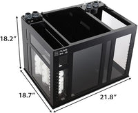 Innovative Marine 50 Gallon INT Internal Overflow Lagoon Aquarium - Complete Reef System with Black APS Stand with Leveling Frame