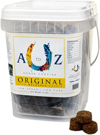 Horse Treats, Original Flavor, A Softer Cookie/Pill Popper Made w/Lite Molasses, Low Carb/Sugar, Wheat, Corn, Soy & Alfalfa Free.All Natural Ingredients, 10 lb