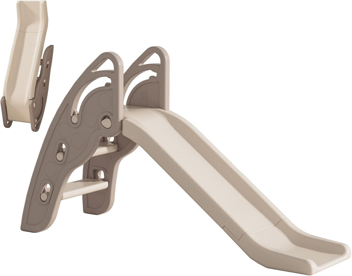 Toddler Slide Large Play Climber Slide PlaySet with Extra Long - Brown