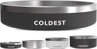 Coldest Dog Bowl - Anti Rust Metal, Non Slip, 3 Layers Insulated Stainless Steel Dog Bowls - Spill Proof & Heavy Duty - Water Bowl for Dogs, Cats & Pets, Dish Washer Safe (21 oz, Stealth Black)