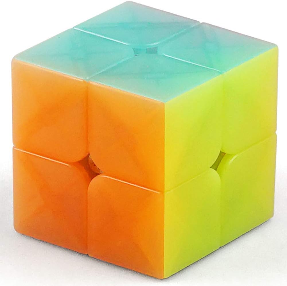 QiYi Warrior W 3x3 stickerless jelly speed cube with frosted transparent colors - view 7