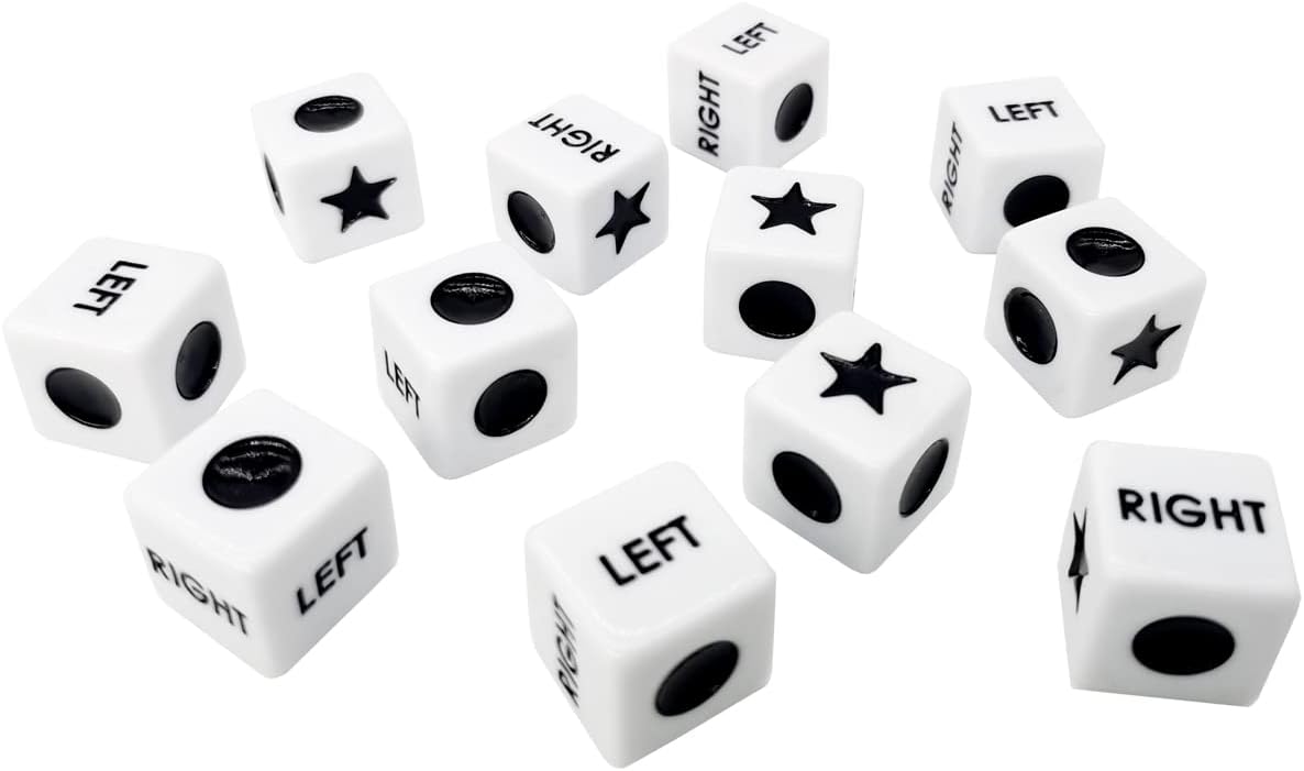 Ahoper Right Left Center Dice Only 12 Dices Prime Dice Game（ six - image 3