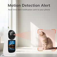 Pet Camera with 2-Way Audio, 5MP Lens, Motion Tracking, 360° Vision, Human Detection