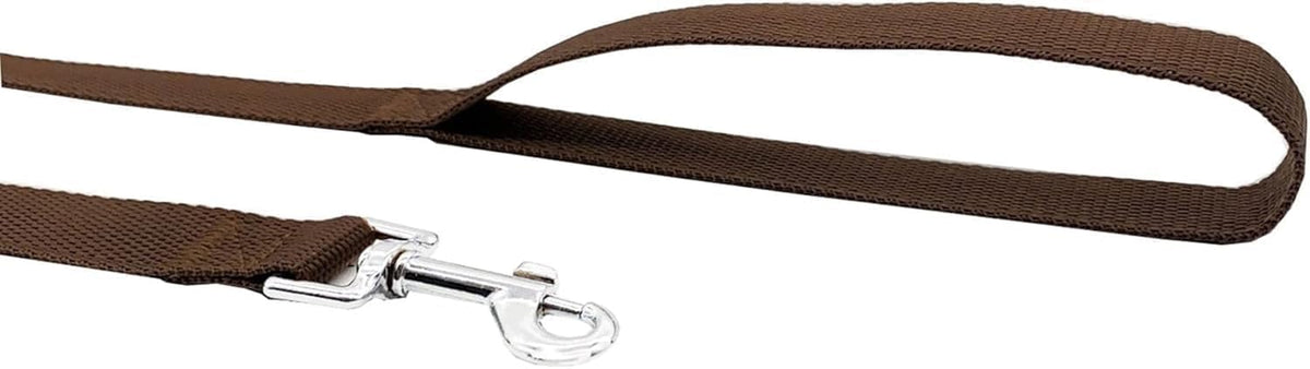 Nylon Training Dog Leash for Small Medium Large Dogs, Camping - Brown / 1" x 100ft - image 3