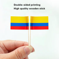mflagperft 100-pack American flag toothpicks with double-sided paper USA flags on wooden picks - view 34
