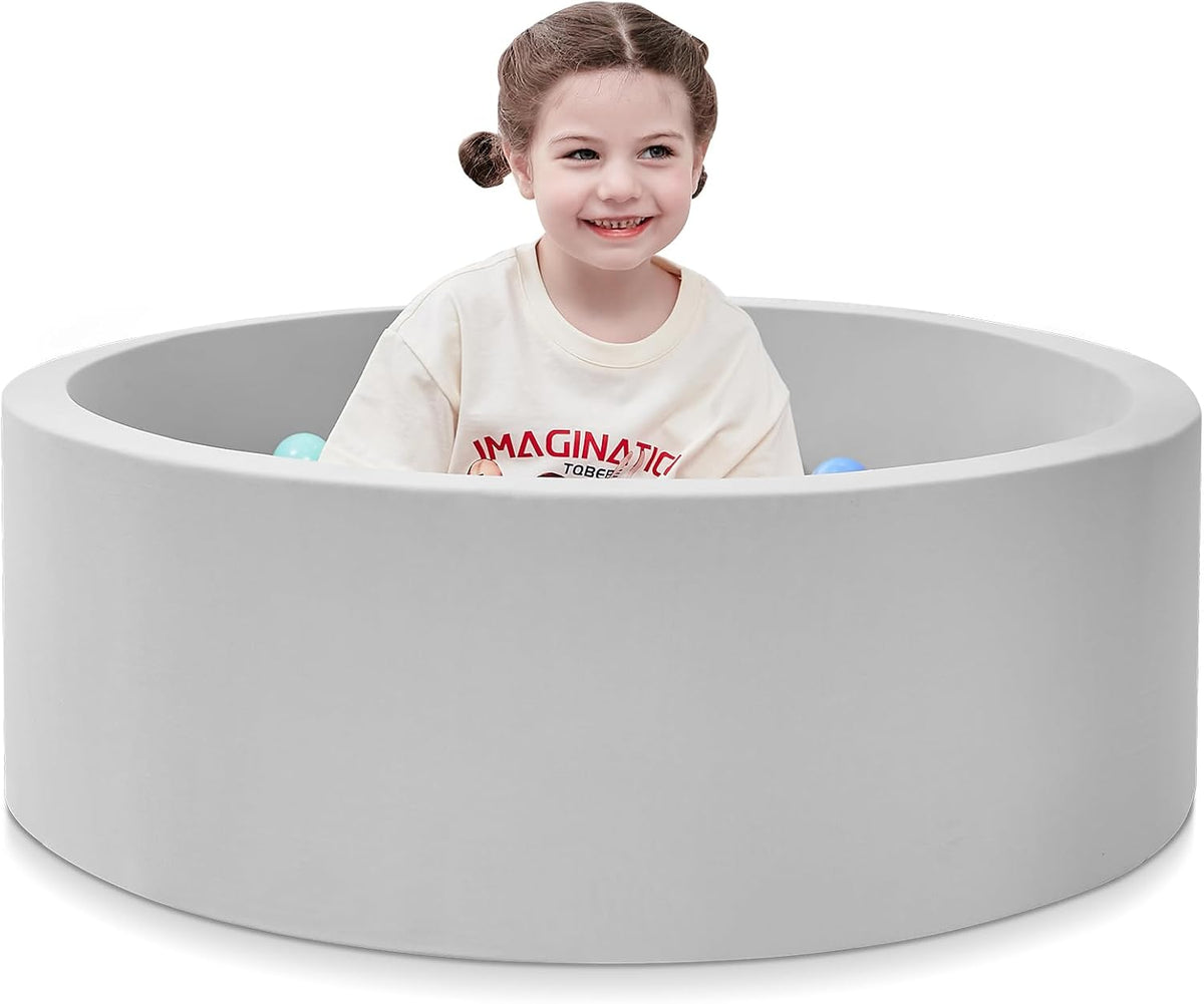 SHJADE Foam Ball Pit, 35.4"x 11.8" Ball Pits for Toddlers-Grey – Fun for Kids & Family