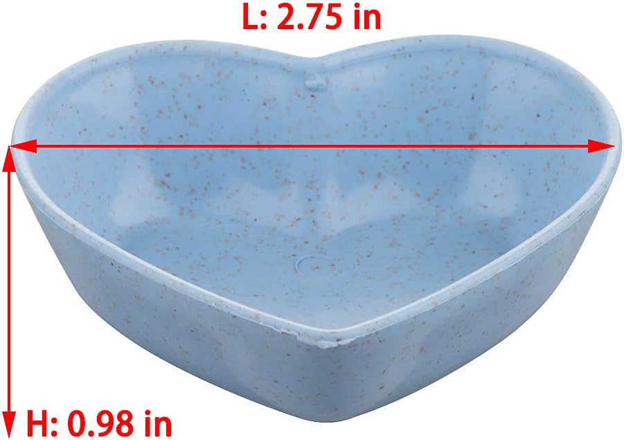 3 Pack Hamster Food Dish Small Cute Shape Food Bowl for Hamster - image 4