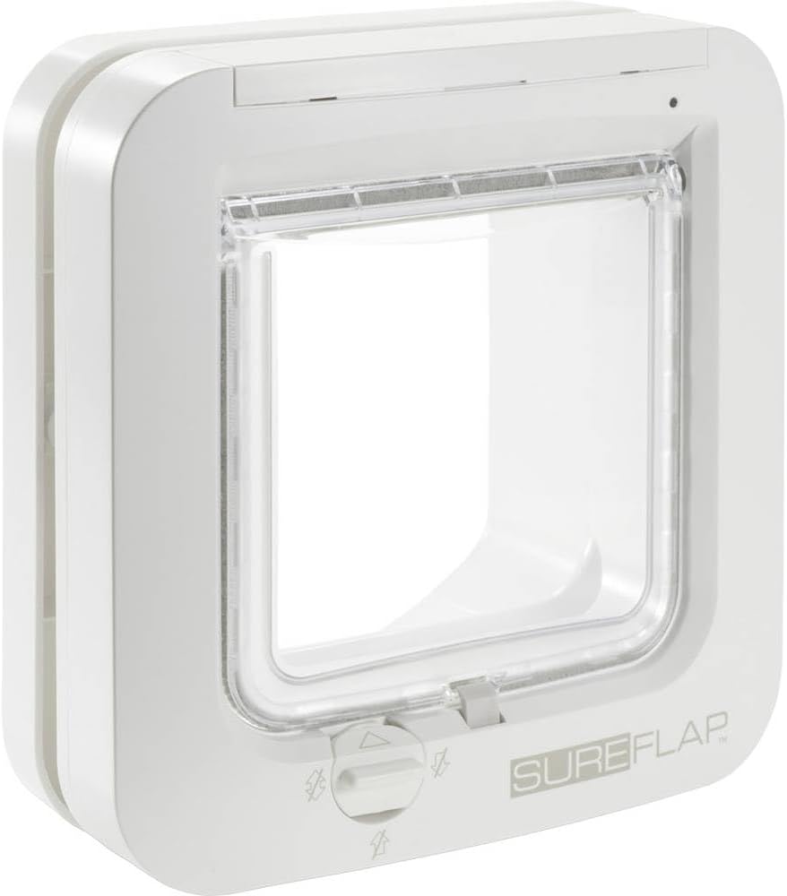 White SureFlap Sure Petcare microchip cat flap with selective entry - view 4