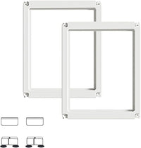 Acrylic Dog Playpen Suitable for Expanding Clear Dog Playpen Includes 2 I-Type Connectors and 2 Suction Cup Bases（23.6", 2PCS
