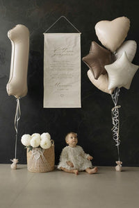 Number Balloons 1st Birthday Decorations - Cream / Number 1 - image 2