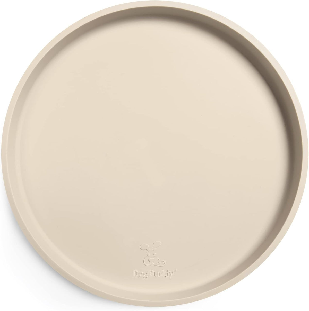 DogBuddy Dog Food Mat, Waterproof Dog Bowl Mat - 10 Inch (Pack of 1) / White Sand