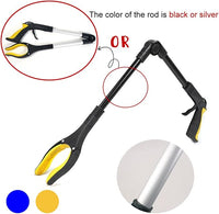 Fish Tank Accessories - 31" Aquarium Tweezers Grabber for Aquarium Landscaping Decoration Grab and Place Garbage Cleanup Foldable Gripper Multi-Function Mobility Aid Reaching Assist Tool(Yellow)