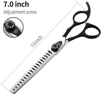 7.0'' Professional Dog Grooming Scissors Set with Black Non-Slip - Chunker Shear / 8.0'' - image 2