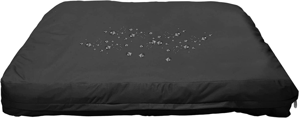 Dog Bed Covers 53L × 43W × 5H Inch Washable Grey Thickened Waterproof - Medium-30" L × 20" W × 3" H / Black - image 3