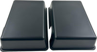 Reptile Hide Cave, Snake Hide for Ball Python & Gecko - Black / X-Large (2 Count)