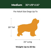 BALANCE Dog Crate Bed, Orthopedic Dog Bed Pad with Waterproof Liner, Washable Crate Foam Pet Mat - Mint Leaf / 30.0"L x 19.0"W x 1.6"Th - image 4