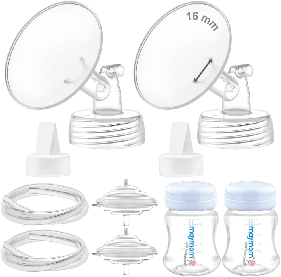Maymom Pump Parts Compatible with Spectra S1 S2 9 Plus Breastpump - 16mm Flange