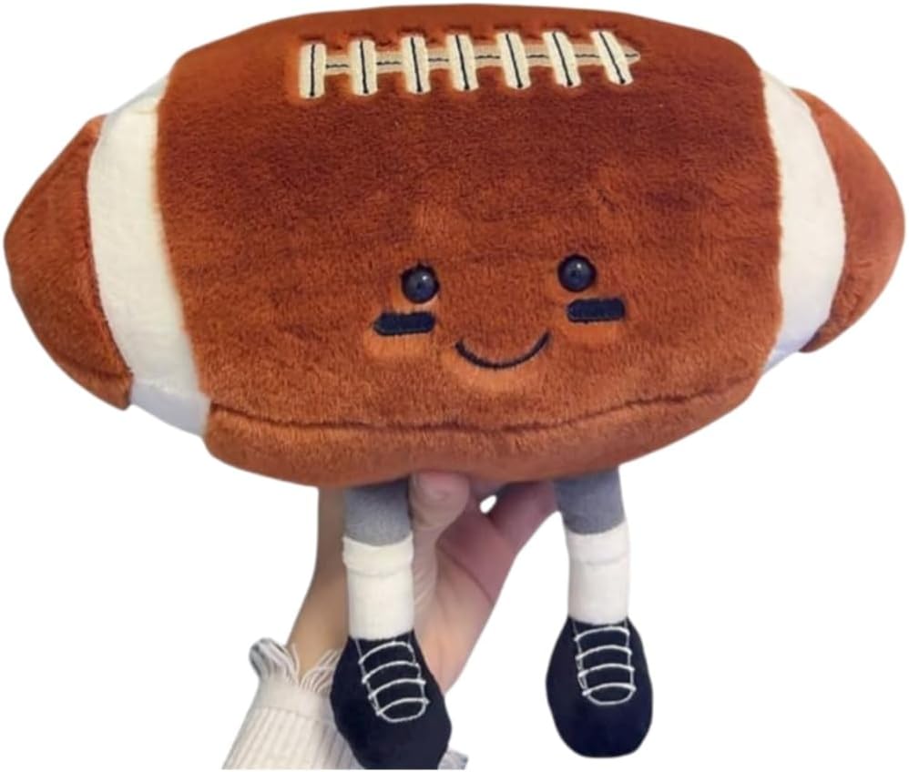 XIZHI 12 inch rugby plush toy sport ball pillow with cute face and short legs - view 4