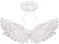 SzJias angel costume wings and halo for girls