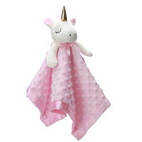 Pro Goleem Unicorn Loveys for Babies Soft Plush Pink Security Blanket for Girls Snuggle Toy Stuffed Animal Lovies for Babies Baby Girl Gifts for Newborn, Infant and Toddler, 16 Inch